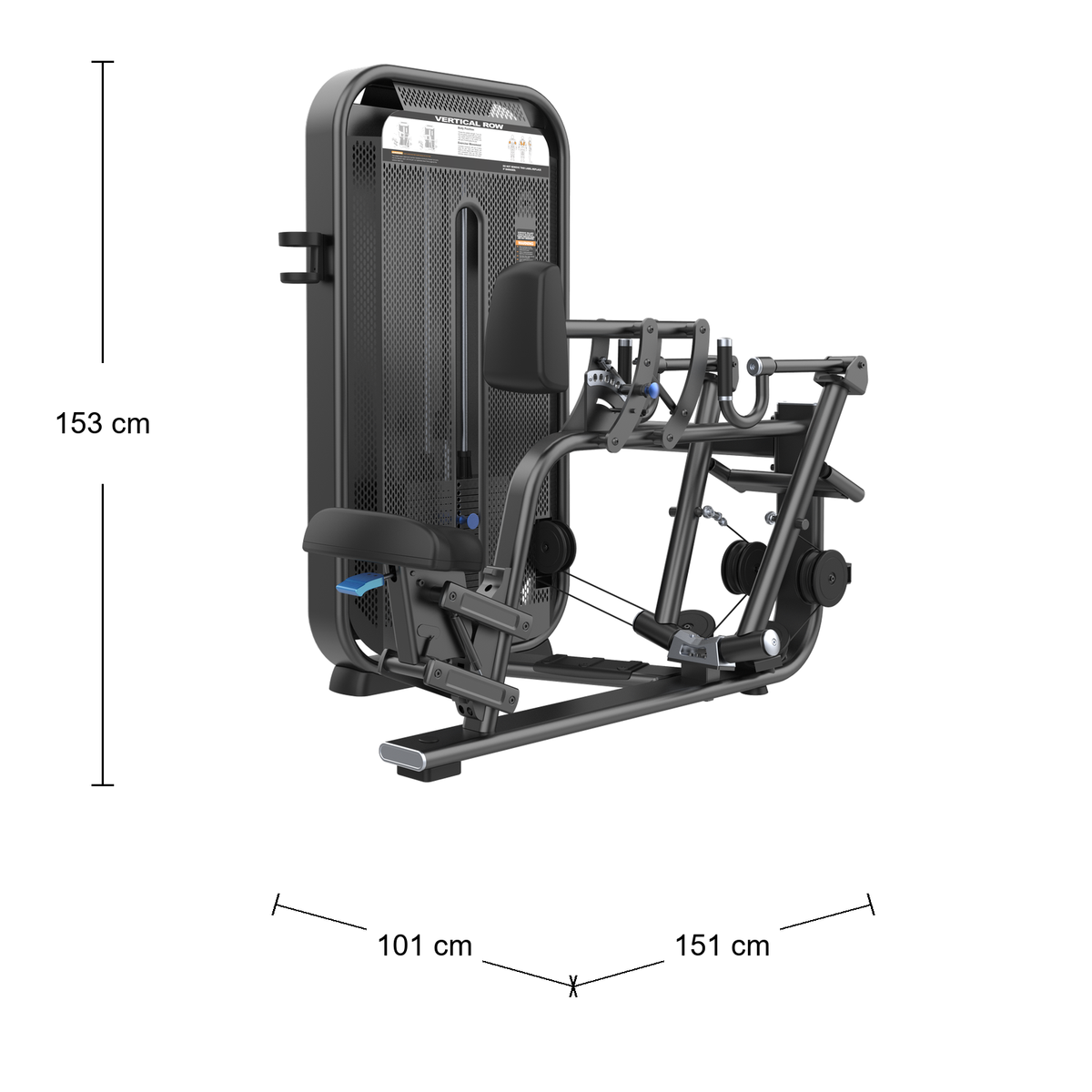 DHZ E7034 Vertical Row Abmessungen 151 × 101 × 153 cm