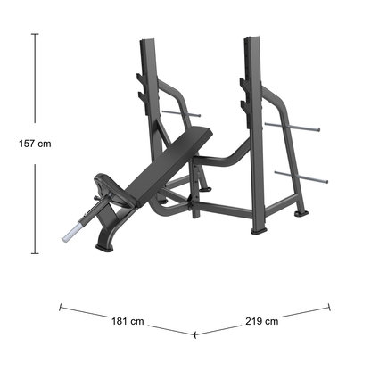 DHZ E7042 Olympic Bench Incline Abmessungen 219 × 181 × 157 cm