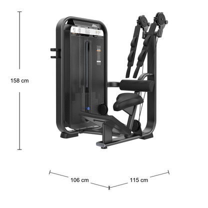 DHZ E7073 Abdominal Isolator Abmessungen 115 × 106 × 158 cm