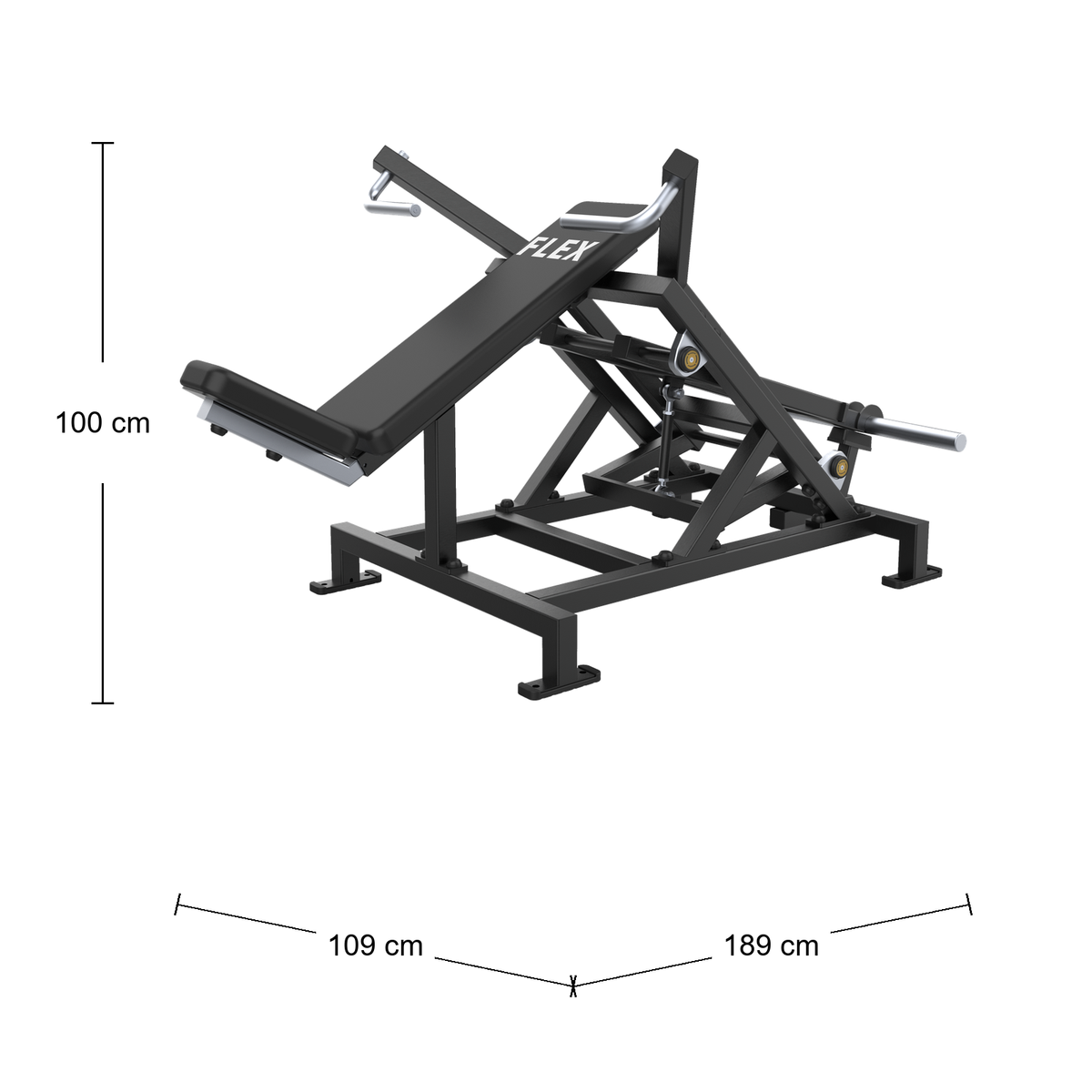 DHZ A703L FLEX Shoulder Press Abmessungen 189 × 109 × 100 cm
