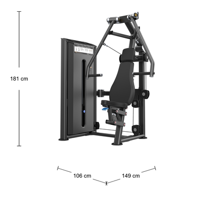 DHZ U2008 Vertical Press Abmessungen 149 × 106 × 181 cm