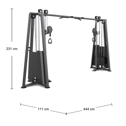 DHZ U2016 Cable Crossover Abmessungen 444 × 111 × 231 cm