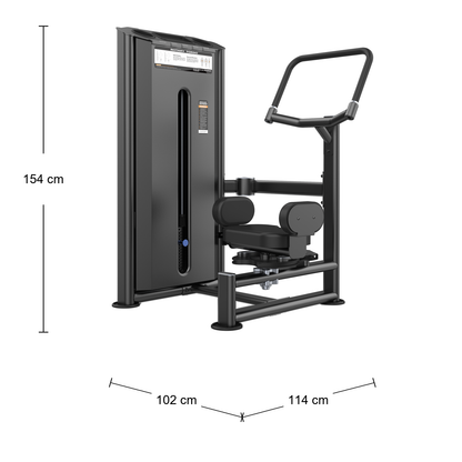 DHZ U2018 Rotary Torso Abmessungen 114 × 102 × 154 cm