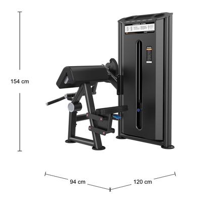 DHZ U2030 Biceps Curl Abmessungen 120 × 94 × 154 cm