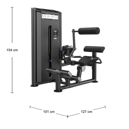 DHZ U2031 Back Extension Abmessungen 127 × 101 × 154 cm