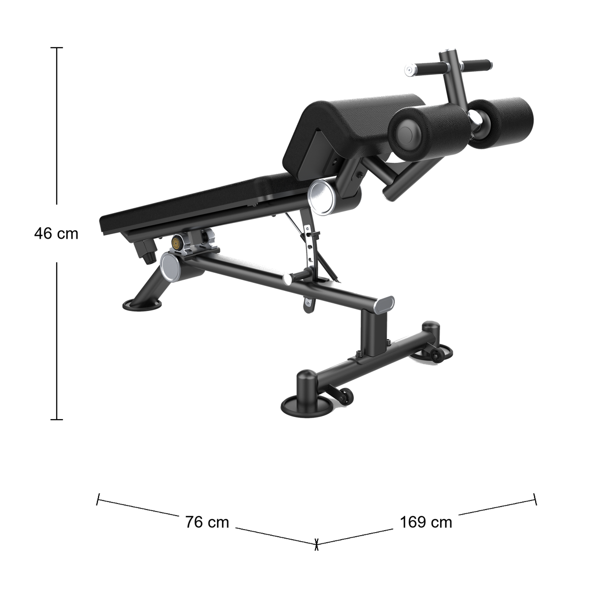 DHZ U2037 Abmessungen 169 × 76 × 46 cm