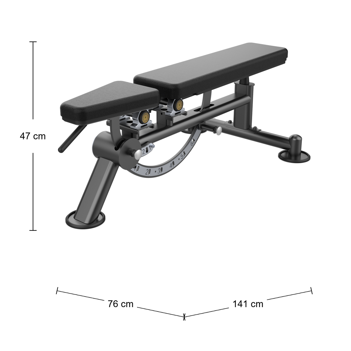 DHZ U2039 Super Bench Abmessungen 141 × 76 × 47 cm