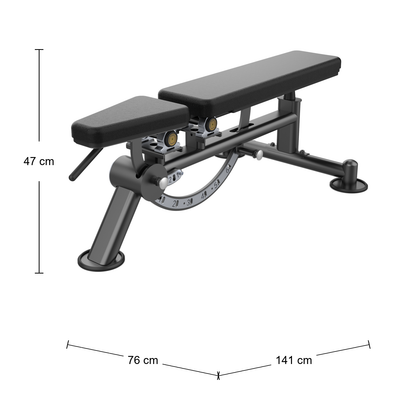 DHZ U2039 Super Bench Abmessungen 141 × 76 × 47 cm
