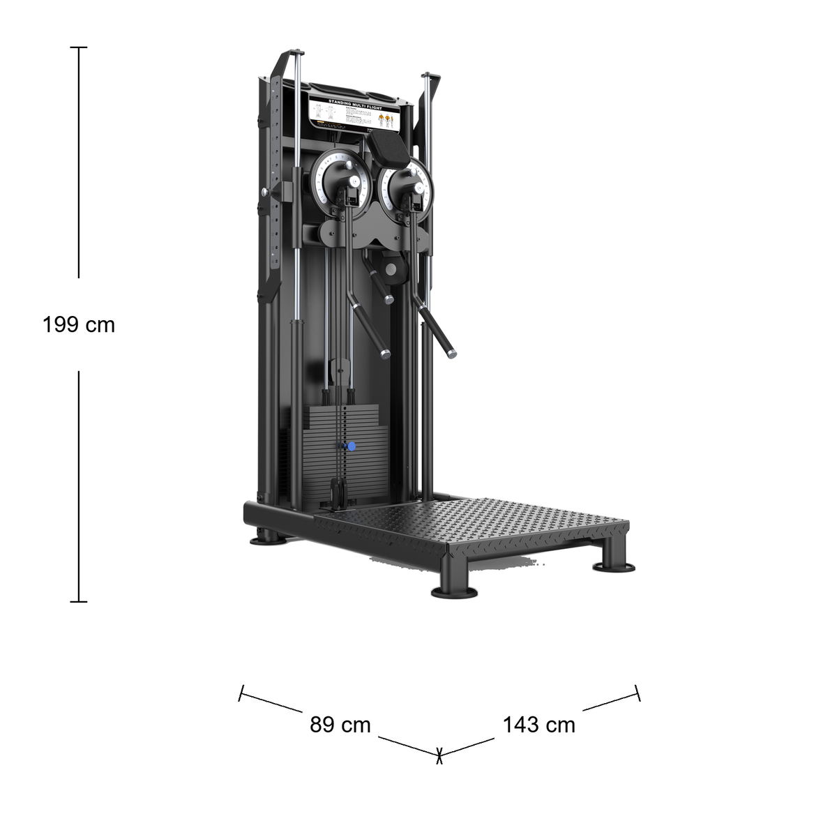 DHZ U2046 Multifunctional Abmessungen 143 × 89 × 199 cm