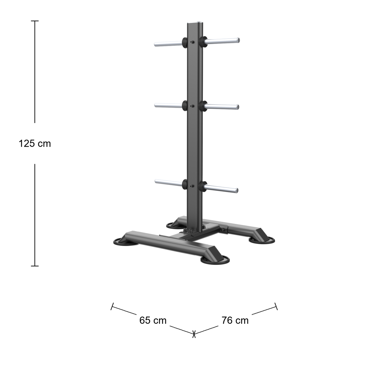 DHZ U2054 Vertical Plate Tree Abmessungen 76 × 65 × 125 cm