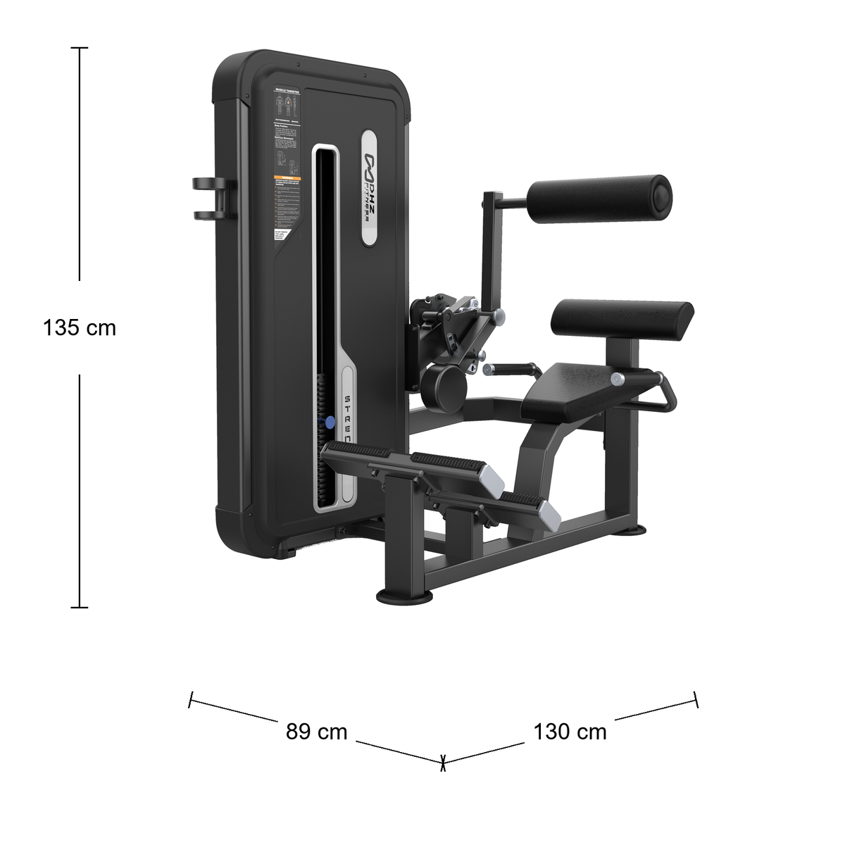 DHZ U3031A Back Extension – Abmessungen 130 × 89 × 135 cm