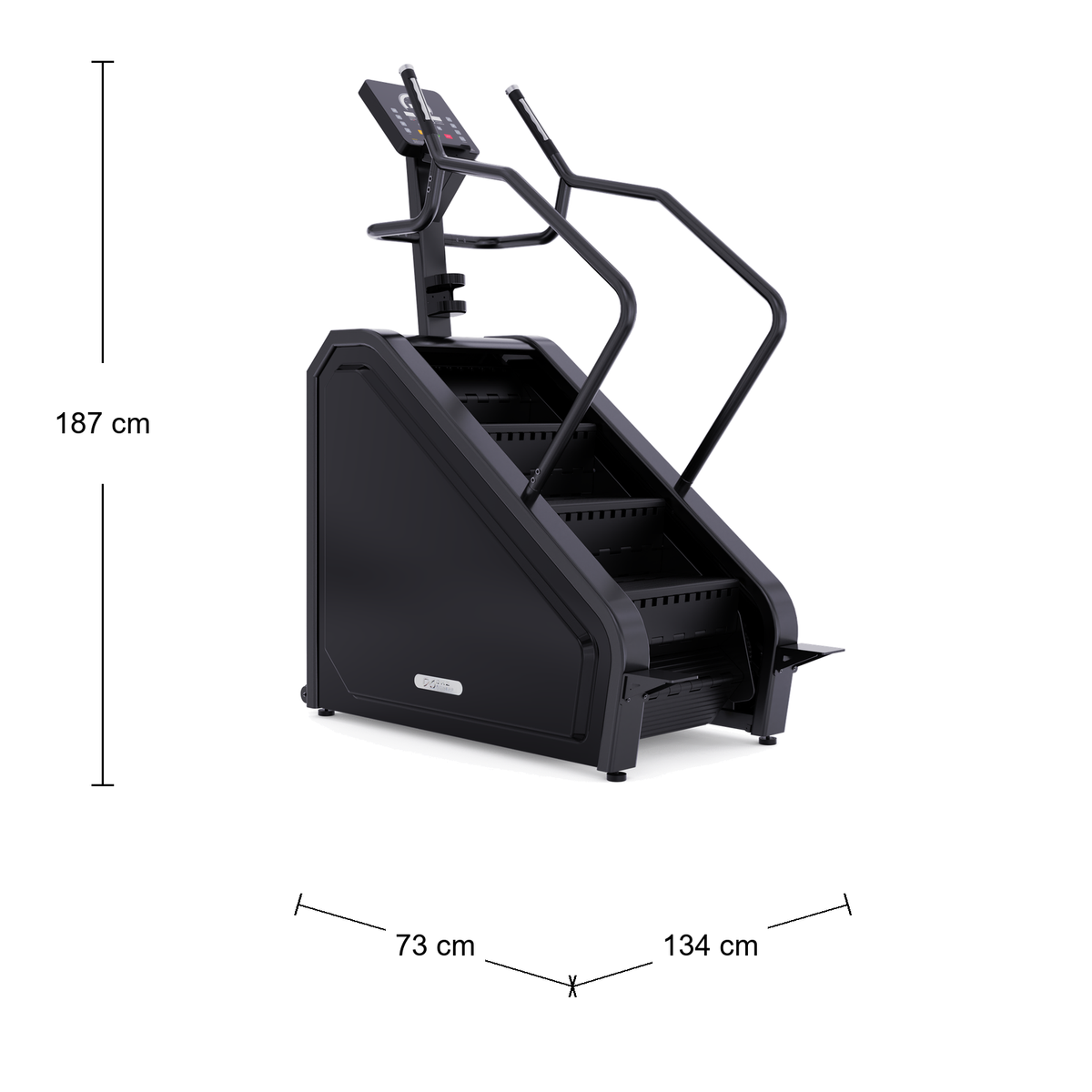 DHZ A4004 Compact Stairclimber Abmessungen 134 × 73 × 187 cm
