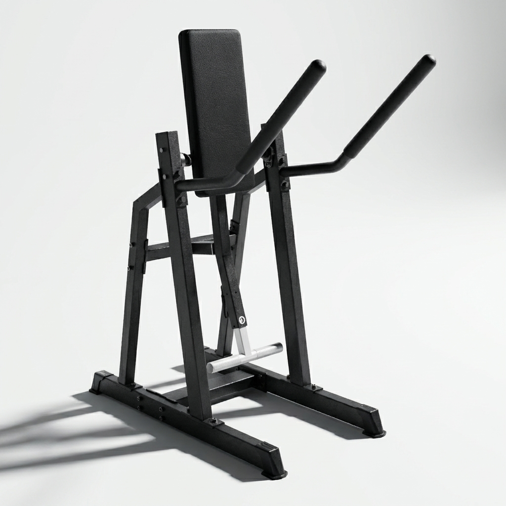 DHZ A623 V-Crunch Abdominal Trainer – Professioneller Plate Loaded Bauchtrainer für effektives Core Training