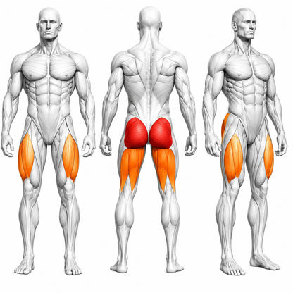 DHZ A627 45 Hip Extension – Plate Loaded Glute Maschine