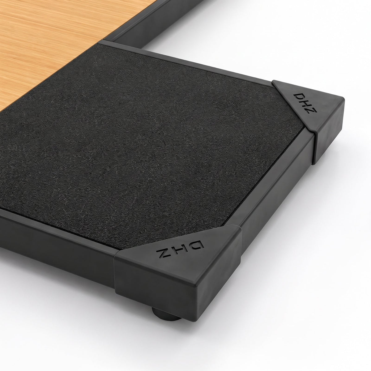 DHZ DTE6254 Gewichtheberplattform – 40-mm-Gummifläche und Stahlrahmen im Detail
