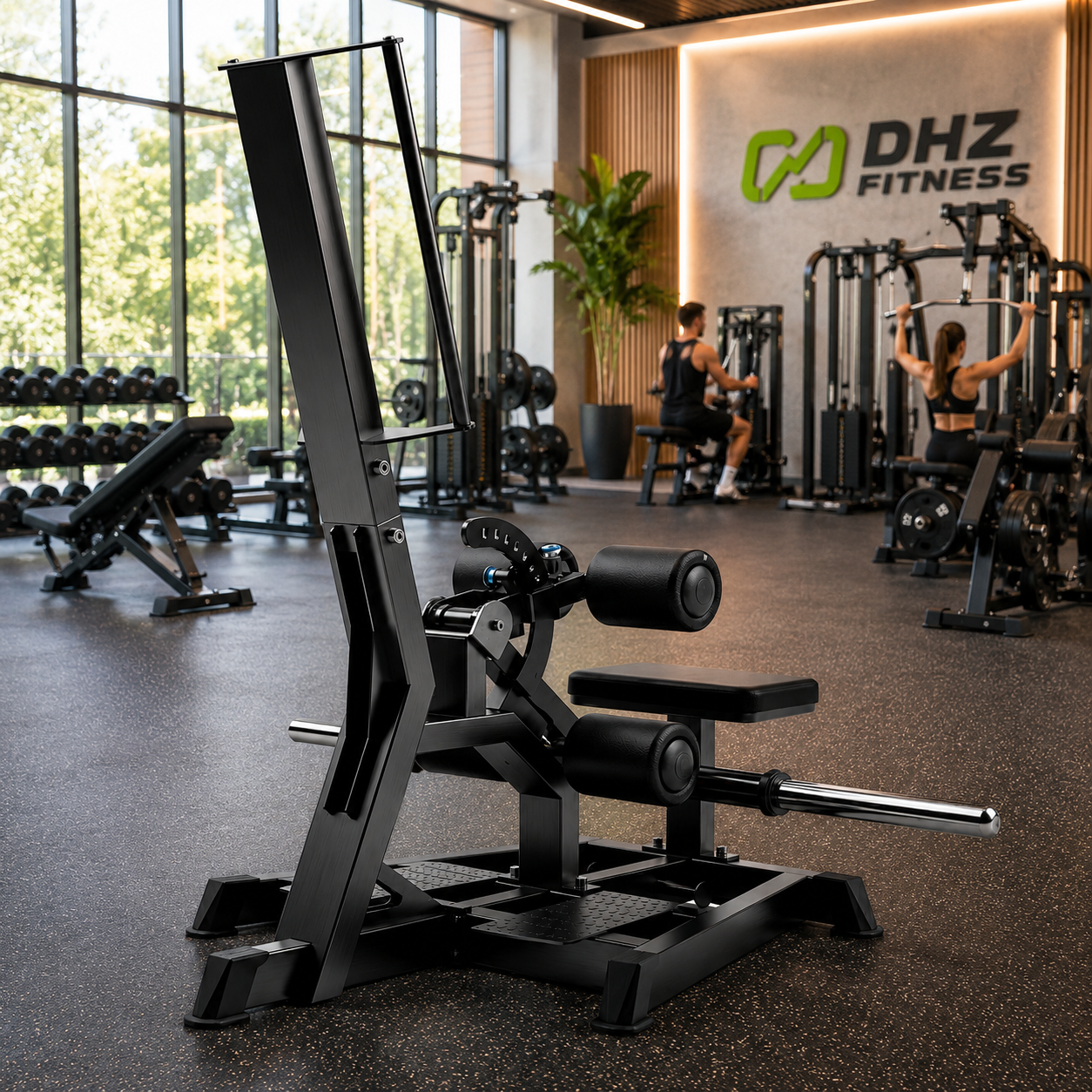 DHZ A605L Standing Hip Thrust – Plate Loaded Hip Thrust Maschine für professionelles Gesäßtraining