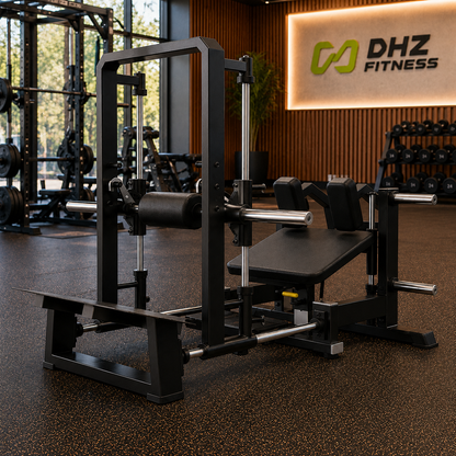 DHZ A609 3D Smith Hip Thrust – Plate Loaded Hip Thrust Maschine für professionelles Gesäßtraining