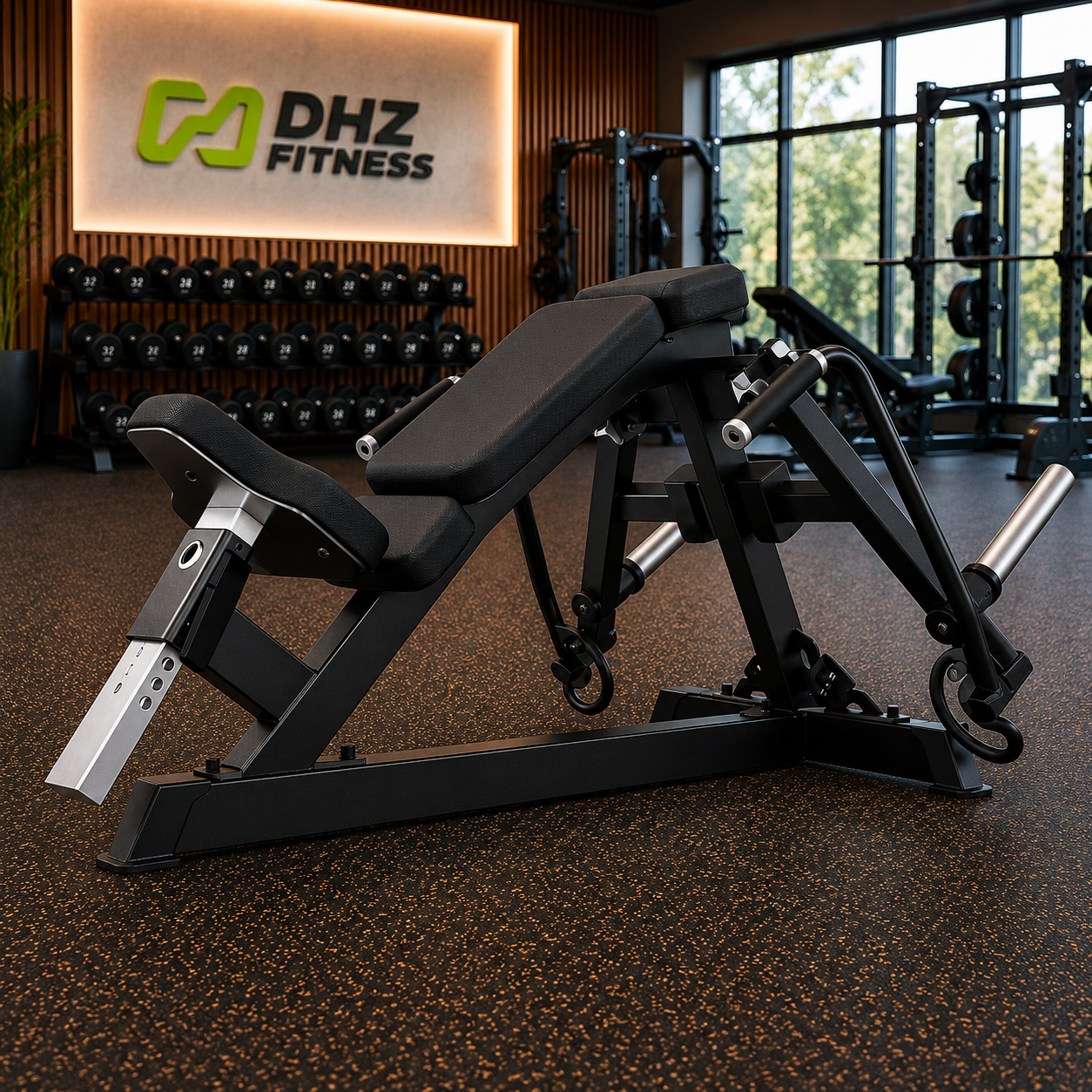 DHZ A612 Incline Fly – Professionelle Plate-Loaded Brustmaschine für biomechanisch optimiertes Oberkörpertraining