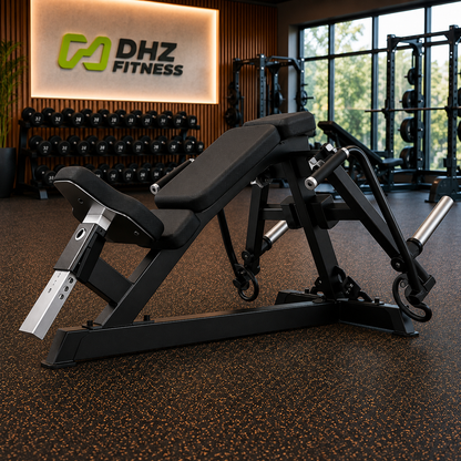 DHZ A612 Incline Fly – Professionelle Plate-Loaded Brustmaschine für biomechanisch optimiertes Oberkörpertraining