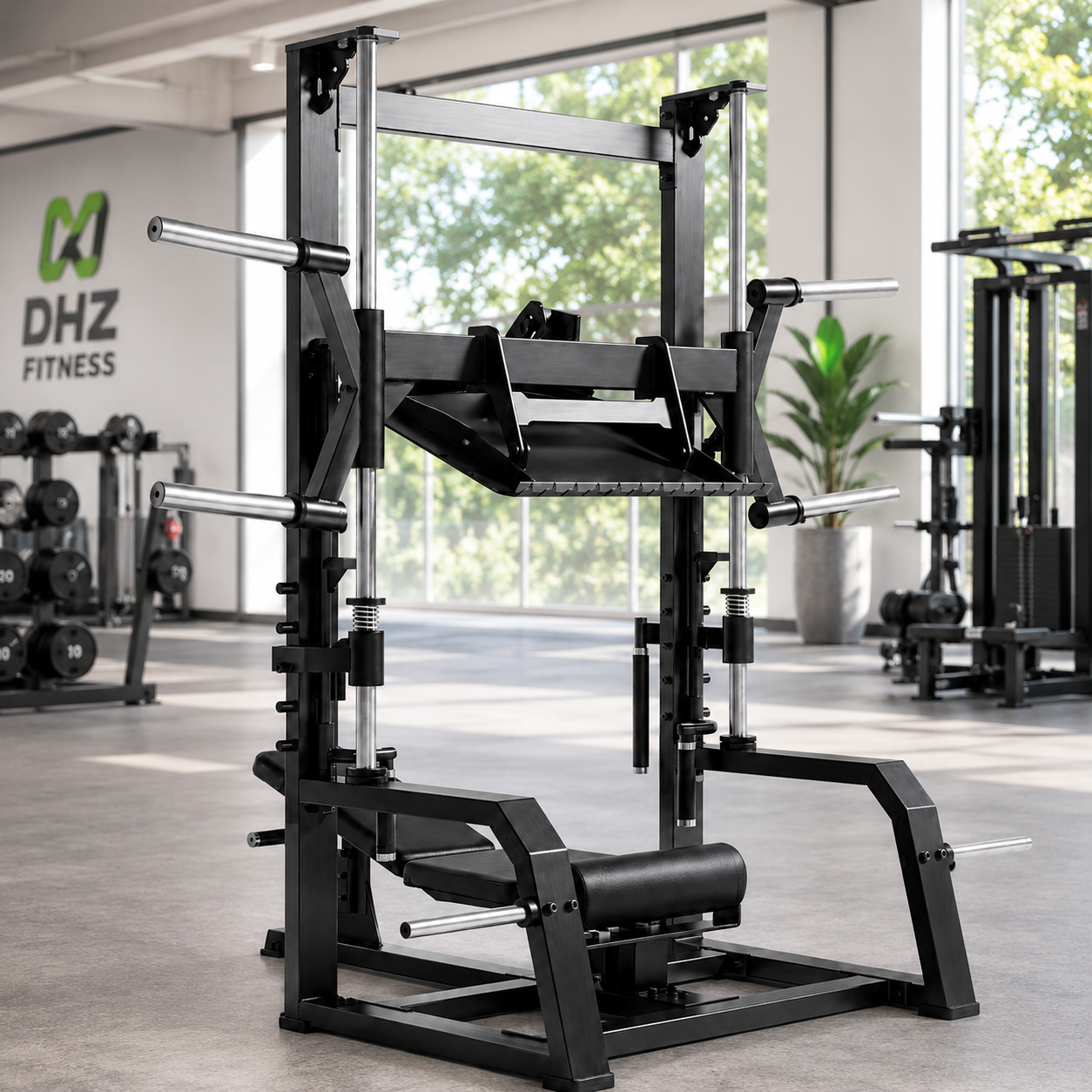 DHZ A616 Adjustable Vertical Leg Press – Professionelle Plate-Loaded Beinpresse
