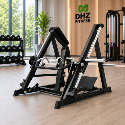 DHZ A624 Supported Angle Row – Professionelle Plate Loaded Rudermaschine für Rückentraining