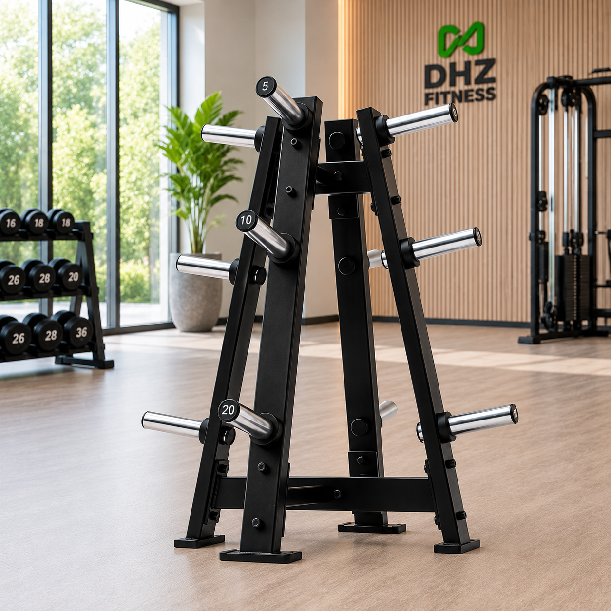 DHZ A625 Vertical Plate Tree – Plate Loaded Hantelscheibenständer