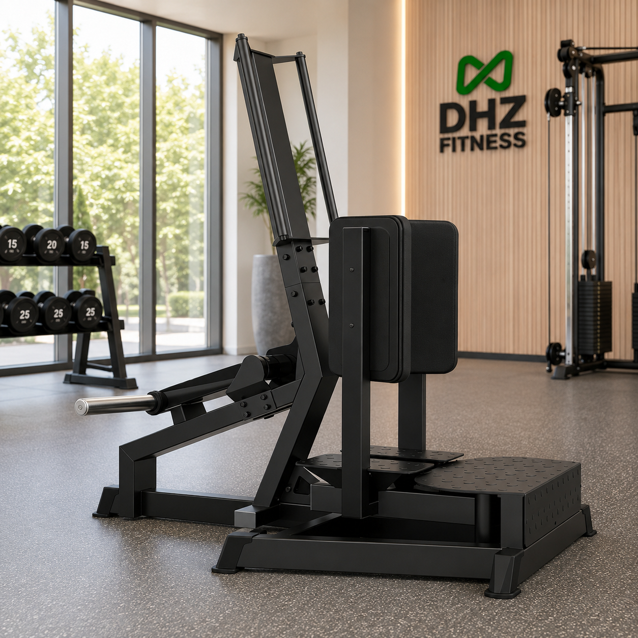 DHZ A629 Standing Abductor – Plate Loaded Glute Trainer