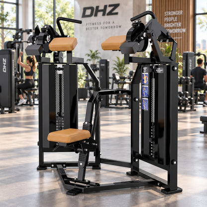 DHZ Fitness PM2037 braune Polsterung im modernen DHZ Fitnessstudio