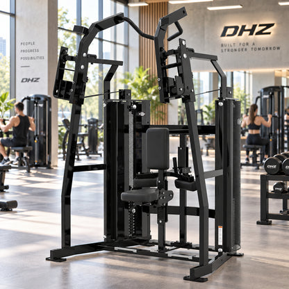 DHZ Fitness PM2044 schwarze Polsterung im modernen DHZ Fitnessstudio