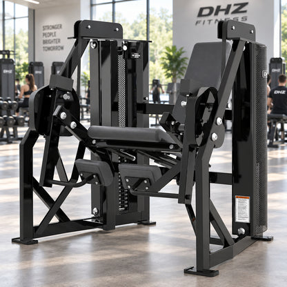 DHZ Fitness PM2048 schwarze Polsterung im modernen DHZ Fitnessstudio