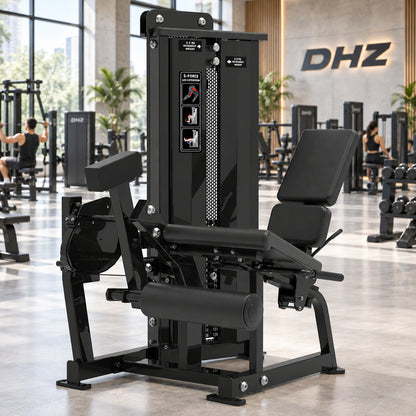 DHZ Fitness SM5002 schwarze Polsterung im modernen DHZ Fitnessstudio