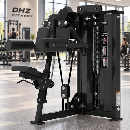 DHZ Fitness SM5005 schwarze Polsterung im modernen DHZ Fitnessstudio