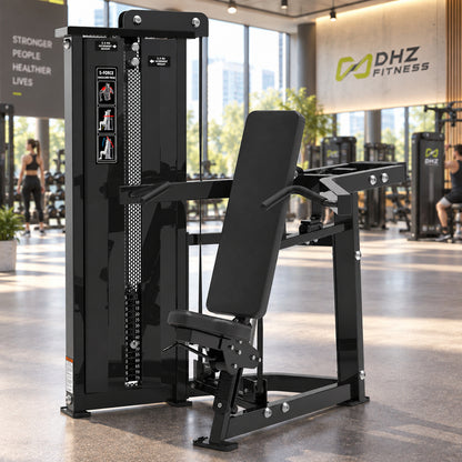 DHZ Fitness S-Force SM5006 Schulterpresse schwarz im modernen DHZ Fitnessstudio