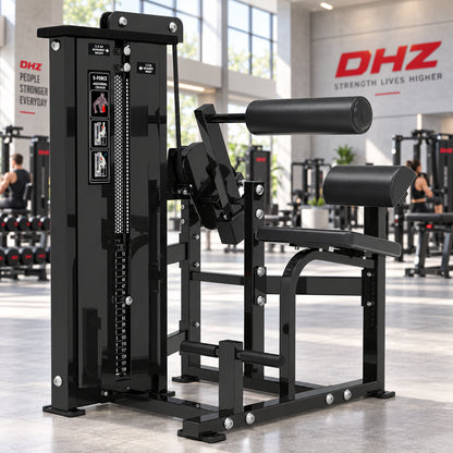 DHZ S-FORCE SM5014 Abdominal Isolator – schwarze Polster – Studio-Lifestylebild