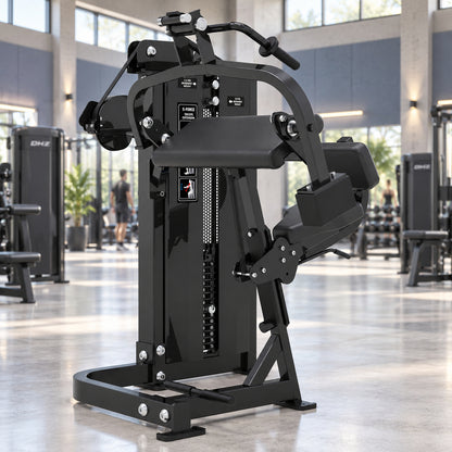 DHZ S-FORCE SM5028 Seated Dip – schwarze Polster – Studio-Lifestylebild