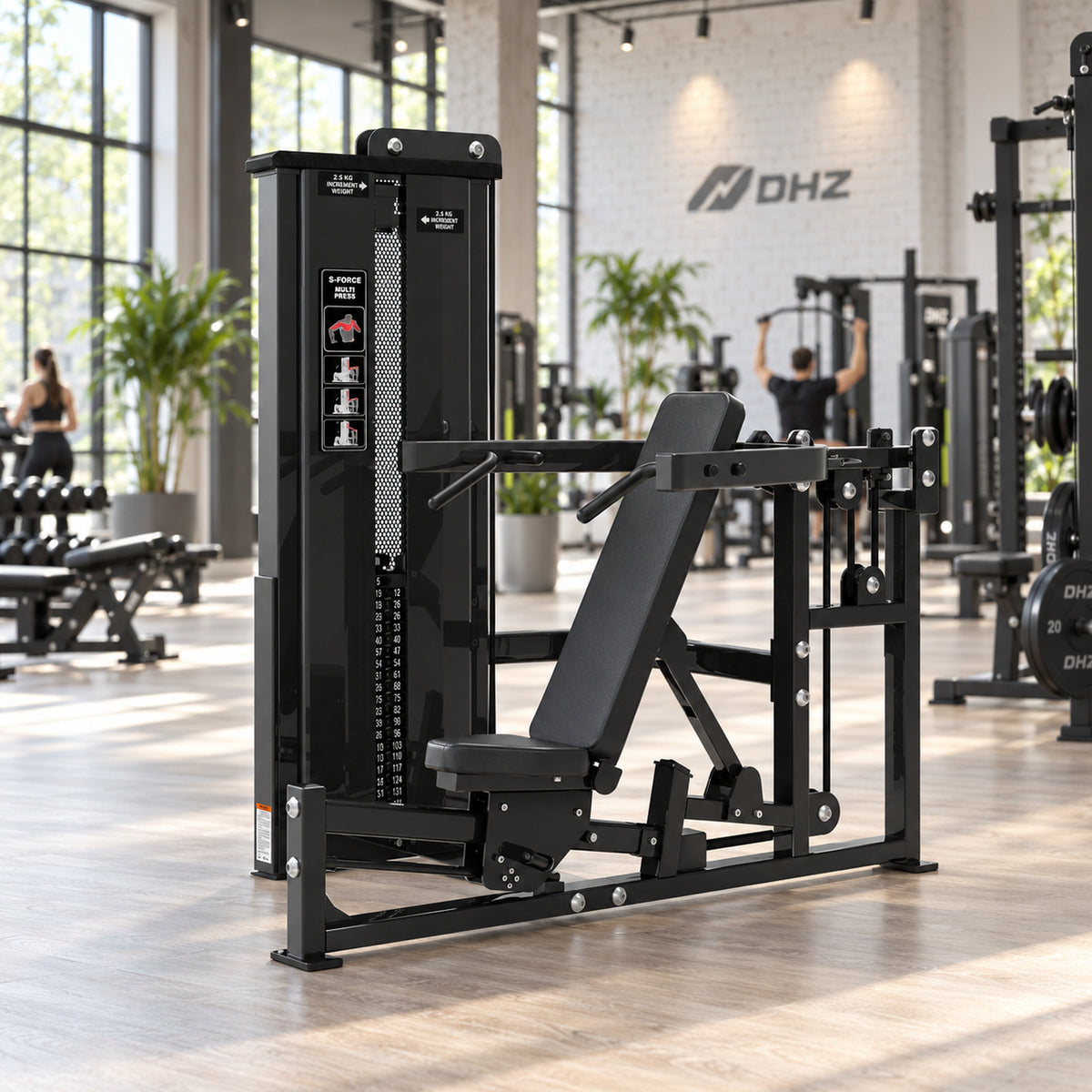 DHZ S-FORCE SM5084 Dual Chest & Shoulder Press – chest press a shoulder press v jednom pro fitness centra
