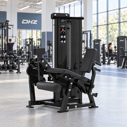 DHZ S-FORCE SM5090 Dual Leg Extension & Seated Leg Curl – Selectorized 2-in-1 Leg Machine for Commercial Gyms