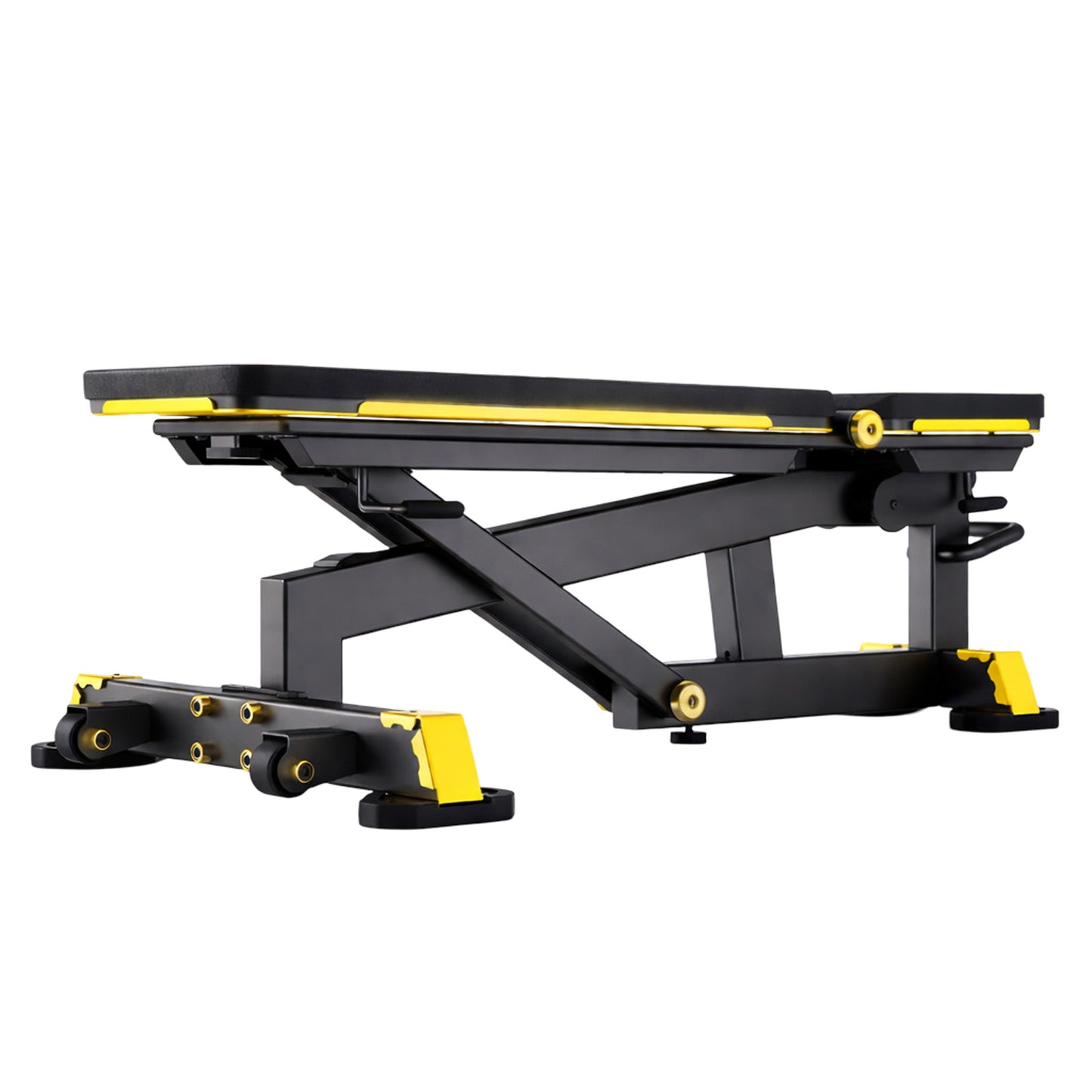 DHZ TITAN Mechanix Y978ZASuper Bench - Verstellbare Trainingsbank (FID) für Freihanteltraining