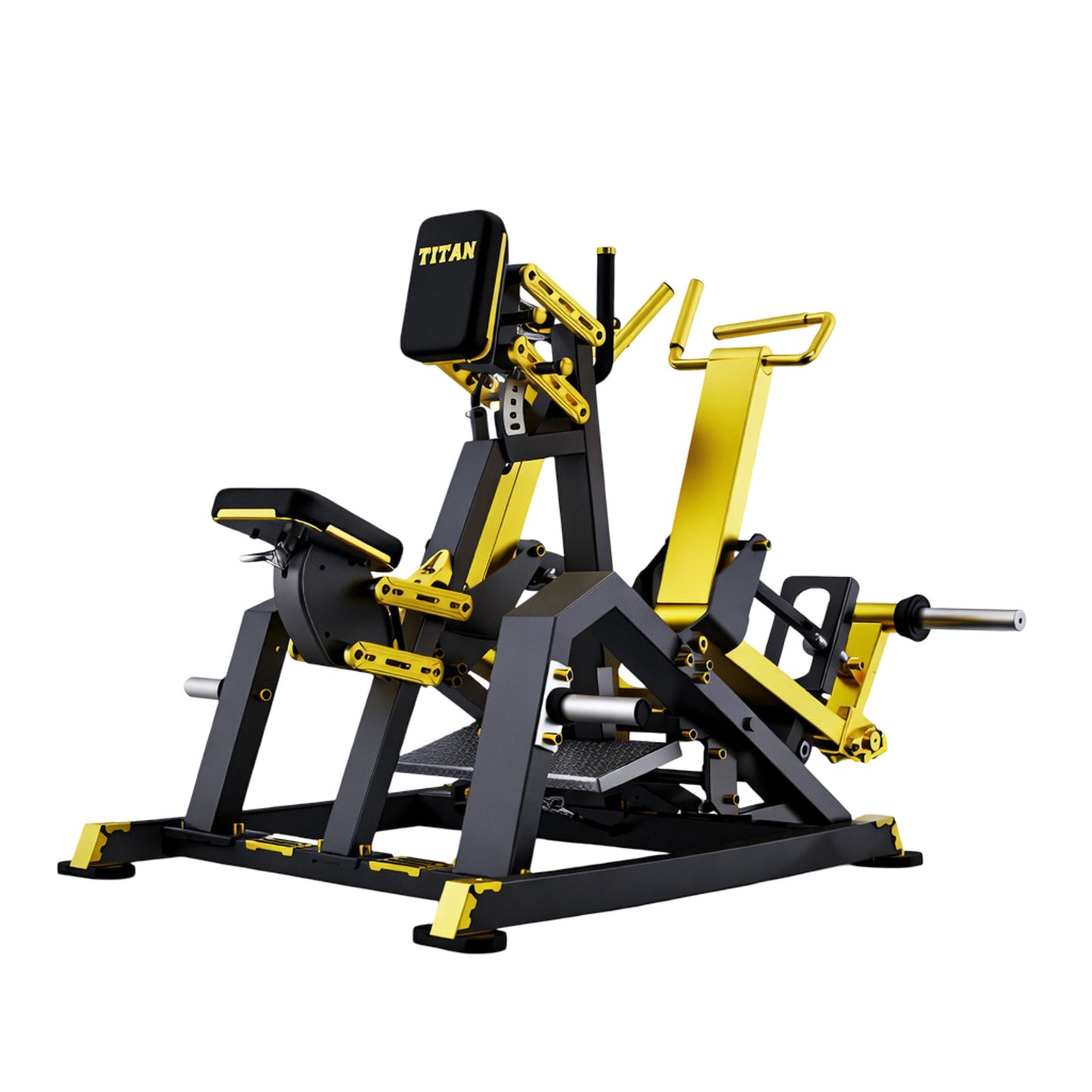 DHZ TITAN Mechanix Y930ZARow - Plate Loaded Rudergerät für professionelles Rückentraining