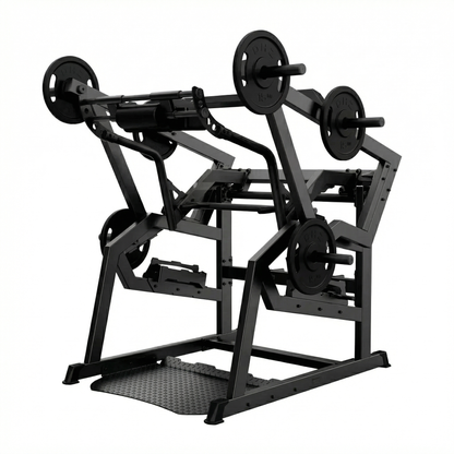DHZ A601L Power Squat Pro – Plate Loaded Kniebeugenmaschine für professionelles Bein- und Gesäßtraining