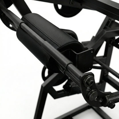 DHZ A601L Power Squat Pro – Plate Loaded Kniebeugenmaschine für professionelles Bein- und Gesäßtraining