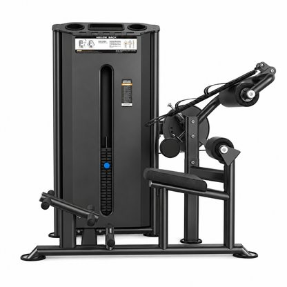 DHZ U2088 Abdominal & Back Extension, Frontansicht in Black Pearl/Black mit geschlossener EVOST III Abdeckung