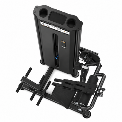 DHZ U2088 Abdominal & Back Extension, Draufsicht in Black Pearl/Black mit geschlossener EVOST III Abdeckung