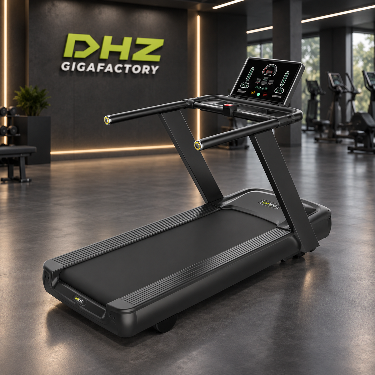 DHZ X8600 Profi Laufband im DHZ Gigafactory Fitnessstudio