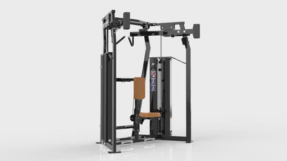 DHZ D-FORCE PM2045 High Row – High row-rygmaskine med dobbelt vægtmagasin