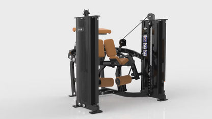 DHZ D-FORCE PM2047 Kneeling Leg Curl – Leg curl in ginocchio a doppio pacco pesi per palestre