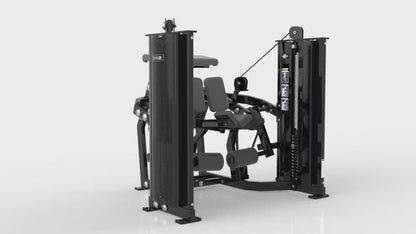 DHZ D-FORCE PM2047 Kneeling Leg Curl – Leg curl in ginocchio a doppio pacco pesi per palestre
