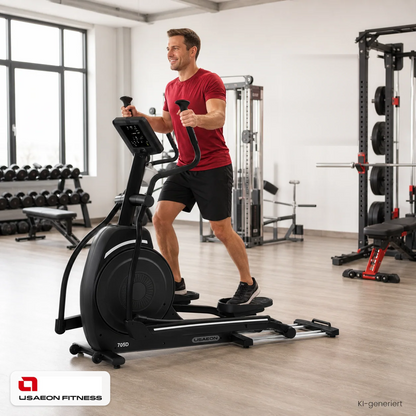 USAEON 705D Profi Crosstrainer Fitnessstudio – Geräteansicht im professionellen Fitnessstudio – Ansicht 1