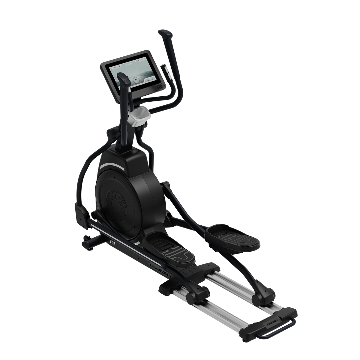 USAEON 705D Profi Crosstrainer für Fitnessstudio - Frontansicht - Frontantrieb