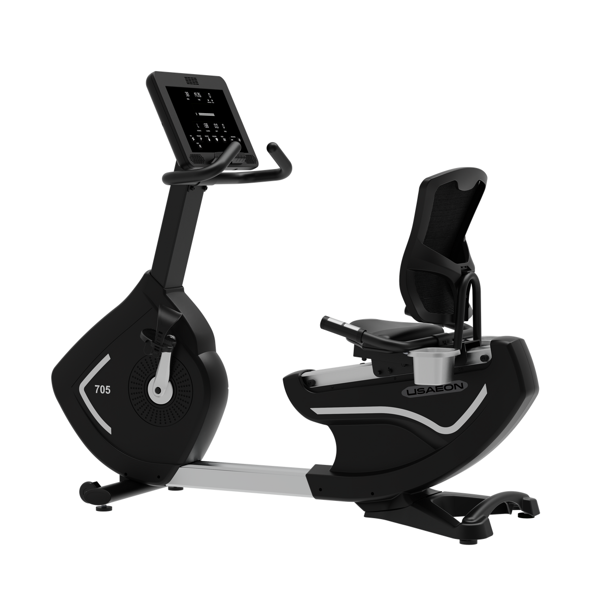 USAEON 705R Profi Liegeergometer Fitnessstudio – Seitenansicht – Ansicht 2